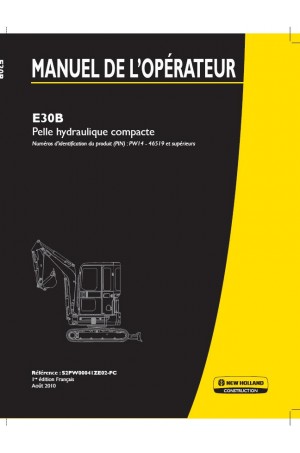 New Holland CE E30B Operator`s Manual