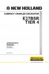 New Holland CE 4, E27BSR Operator`s Manual