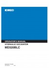 Kobelco MD320BLC Operator`s Manual