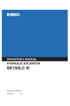 Kobelco SK150LC Operator`s Manual