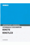 Kobelco K907 Operator`s Manual
