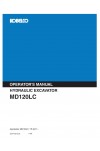 Kobelco MD120LC Operator`s Manual