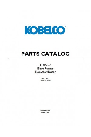 Kobelco ED150, ED150-2 Parts Catalog