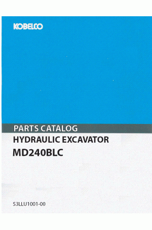 Kobelco MD240BLC Parts Catalog