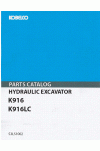 Kobelco K916 Parts Catalog