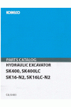 Kobelco SK400, SK400LC Parts Catalog