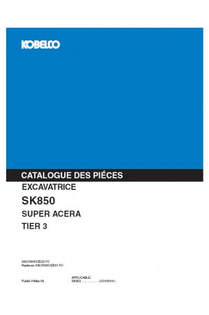 Kobelco SK850 Parts Catalog