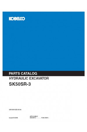 Kobelco SK50SR-3 Parts Catalog