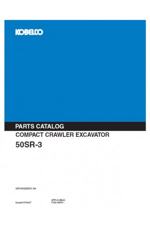 Kobelco 50SR Parts Catalog