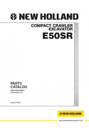 New Holland CE E50SR Parts Catalog