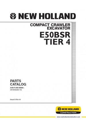 New Holland CE 4, E50B SR Parts Catalog