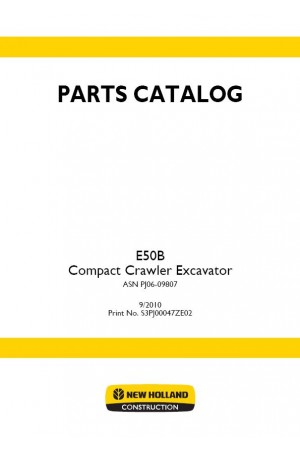 New Holland CE E50B Parts Catalog