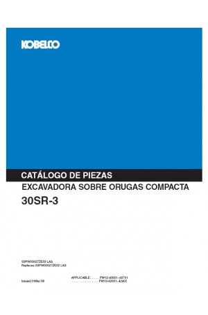 Kobelco 30SR Parts Catalog