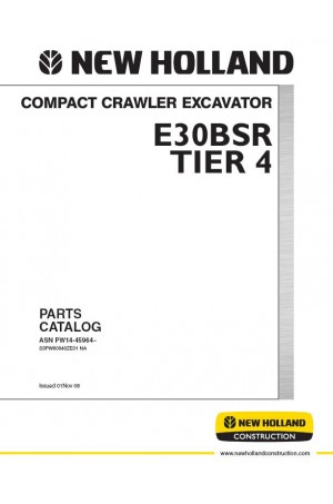 New Holland CE 4, E30BSR Parts Catalog