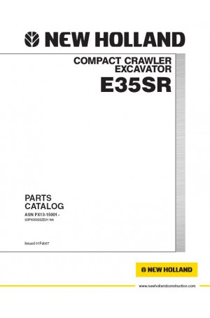 New Holland CE E35B SR Parts Catalog