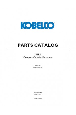 Kobelco 35SR Parts Catalog
