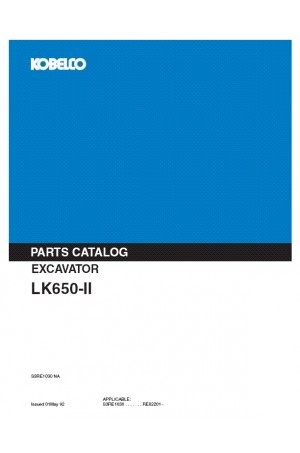 Kobelco LK650-II Parts Catalog