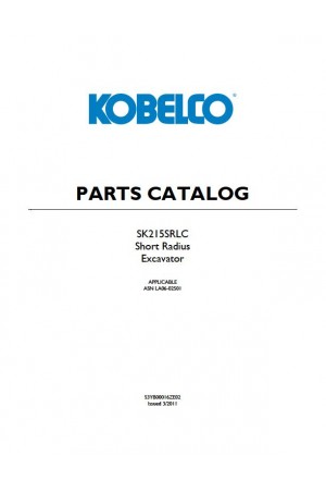 Kobelco SK215SRLC Parts Catalog