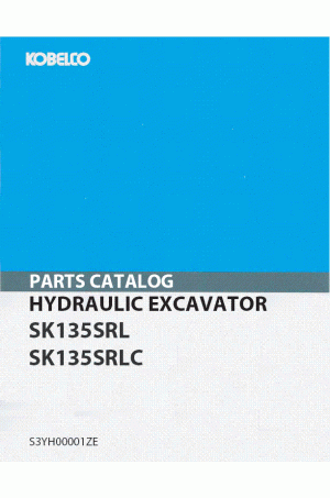 Kobelco SK135, SK135SRL-1E, SK135SRLC-1E Parts Catalog