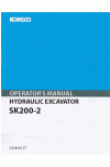 Kobelco SK200 Operator`s Manual
