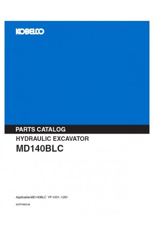 Kobelco MD140BLC Parts Catalog