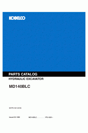 Kobelco MD140BLC Parts Catalog