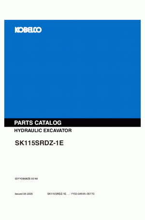 Kobelco SK115 Parts Catalog