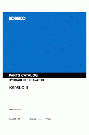 Kobelco K905LC-II Parts Catalog