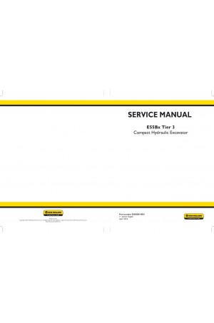 New Holland CE E55BX Service Manual