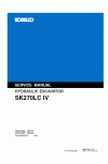 Kobelco SK270LC Service Manual