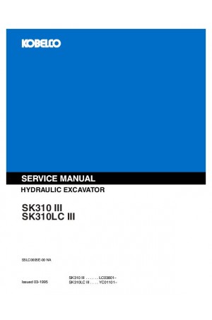 Kobelco SK310 Service Manual
