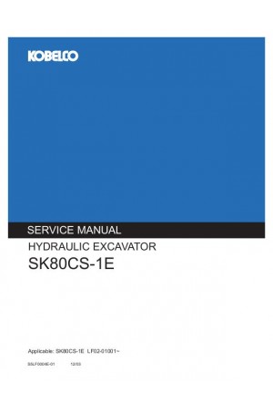 Kobelco SK80CS-1E Service Manual