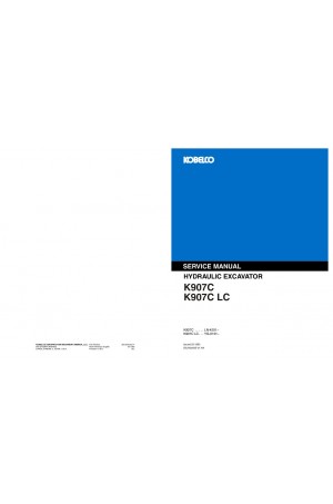 Kobelco K907 Service Manual