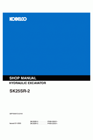 Kobelco SK25SR Service Manual