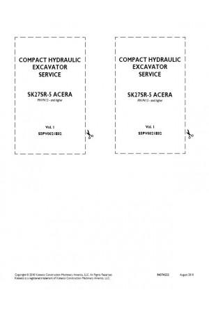 Kobelco SK27SR-5 Service Manual