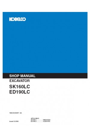 Kobelco ED190, ED190LC, SK160LC Service Manual