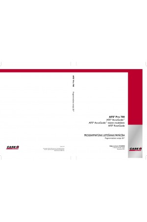 Case IH AFS PRO 700 Operator`s Manual