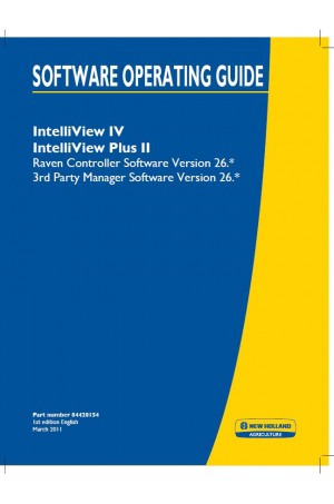 New Holland Intelliview Operator`s Manual