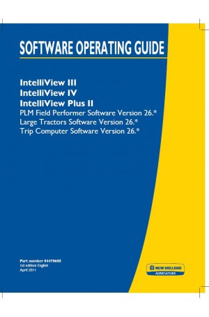 New Holland Intelliview, PLM Operator`s Manual