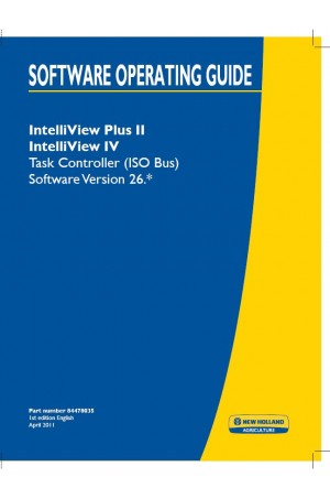 New Holland Intelliview Operator`s Manual