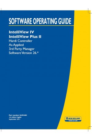 New Holland Intelliview Operator`s Manual