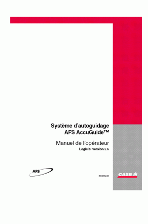 Case IH AFS Operator`s Manual