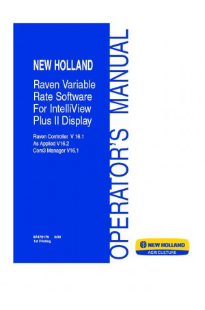 New Holland Intelliview Operator`s Manual