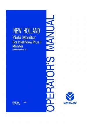 New Holland Intelliview Operator`s Manual