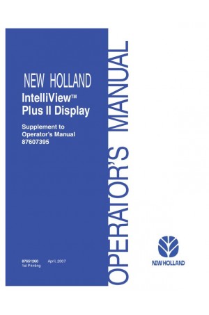 New Holland 2 Operator`s Manual