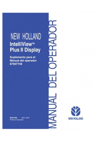 New Holland Intelliview Operator`s Manual