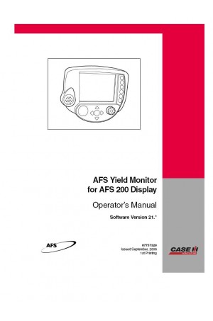Case IH 200, AFS Operator`s Manual