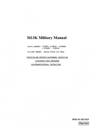 Case IH M13K Service Manual