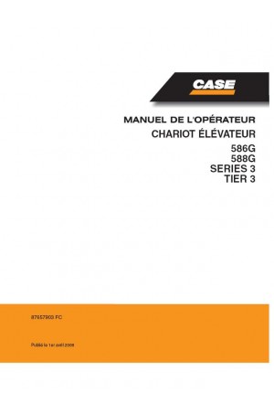 Case 586G, 588G Operator`s Manual