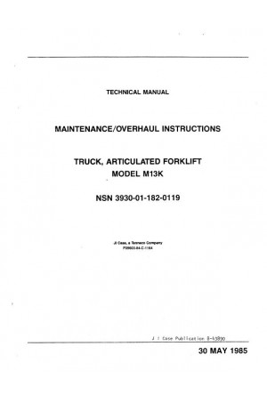 Case M13K Operator`s Manual